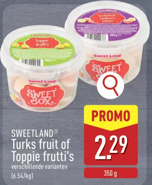 Promotie: Turks fruit of Toppie frutti's