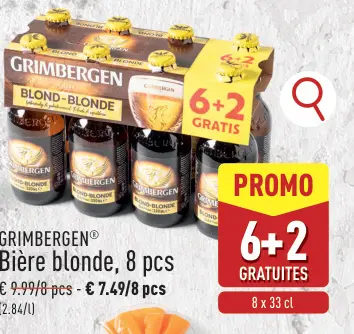 Offre: Bière blonde, 8 pcs