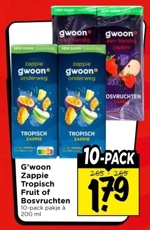 Aanbieding: Zappie Tropisch Fruit of Bosvruchten