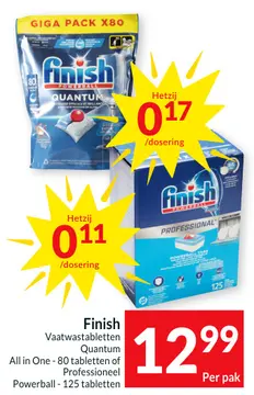 Aanbieding: Finish Vaatwastabletten