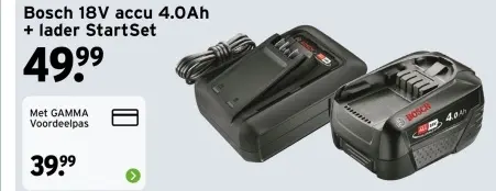 Aanbieding: Bosch 18V accu