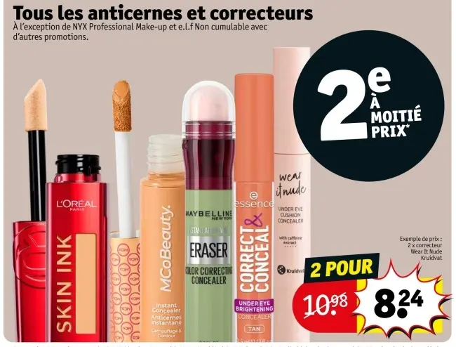 Offre: Tous les anticernes et correcteurs