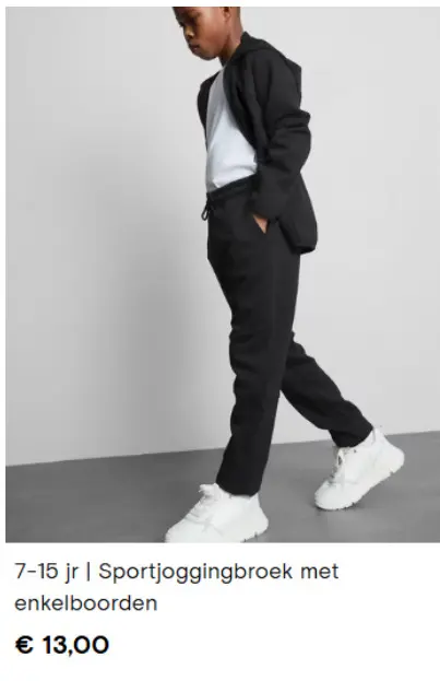 Aanbieding: Sportjoggingbroek met enkelboorden