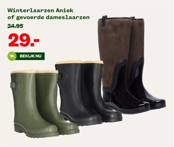 Aanbieding: Winterlaarzen Aniek of gevoerde dameslaarzen