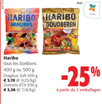 Offre: Haribo tous les bonbons