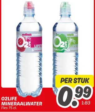 Aanbieding: O2life mineraalwater