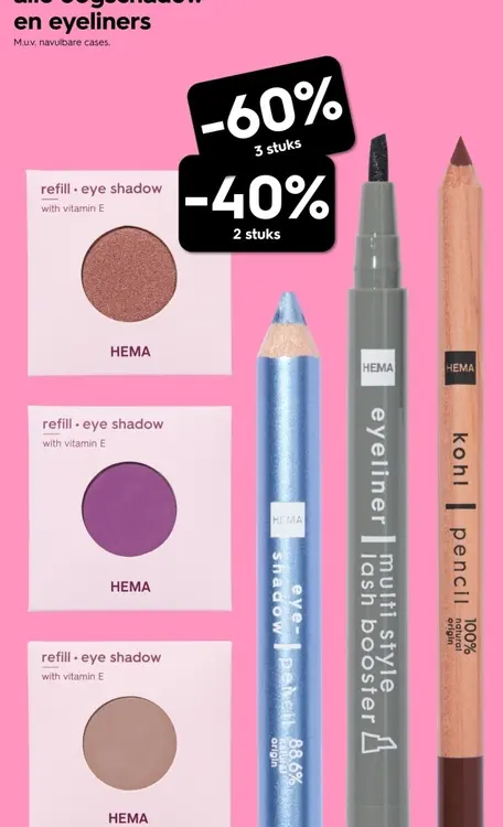 Promotie: oogschaduw en eyeliners