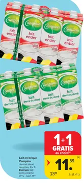 Offre: Lait en brique Campina