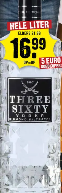 Aanbieding: Three Sixty Vodka