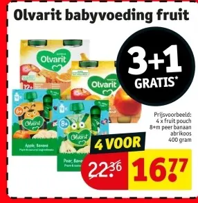 Promotie: babyvoeding fruit