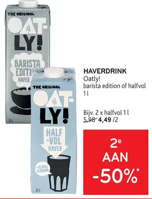 Promotie: HAVERDRINK Oatly!