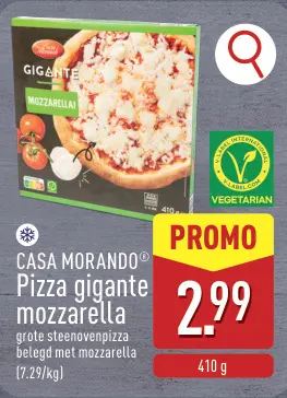 Promotie: Pizza gigante mozzarella