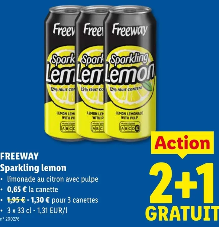 Offre: Sparkling lemon
