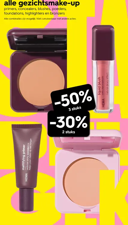 Promotie: gezichtsmake-up