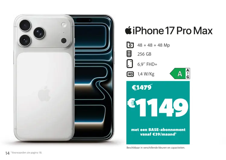 Promotie: iPhone 17 Pro Max