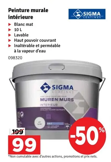 Offre: Peinture murale intérieure