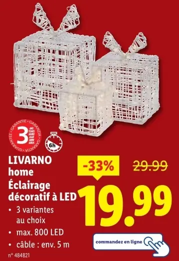 Offre: Éclairage décoratif à LED