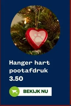 Aanbieding: Hanger hart pootafdruk