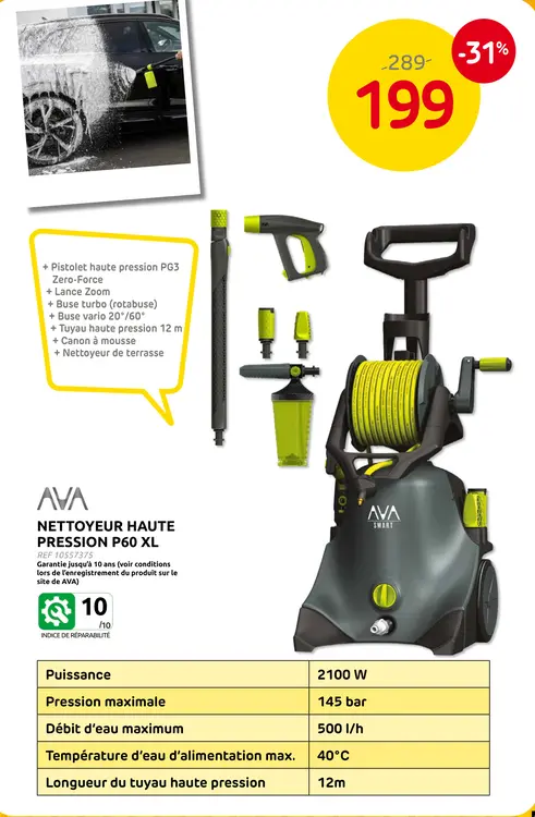 Offre: Nettoyeur haute pression p60 xl