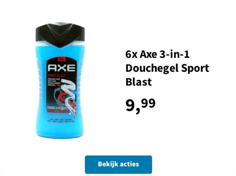 Aanbieding: 3-in-1 Douchegel Sport Blast