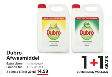 Aanbieding: Dubro Afwasmiddel