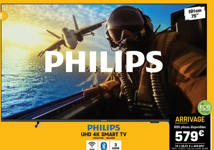 Offre: Philips uhd 4k smart tv