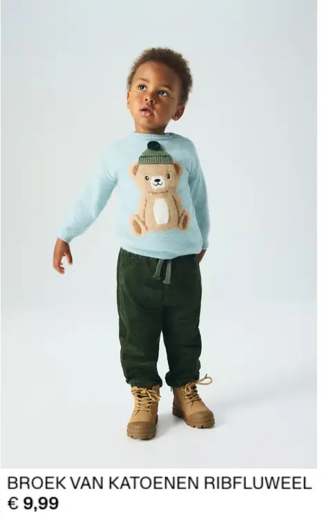 Aanbieding: Broek van katoenen ribfluweel