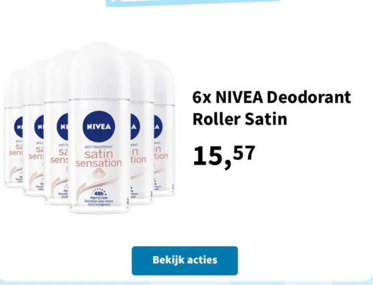 Promotie: Deodorant Roller Satin