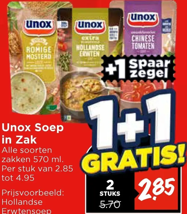 Aanbieding: Soep in Zak
