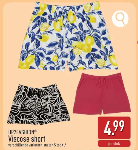 Promotie: Viscose short