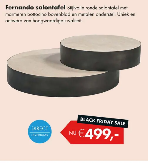 Aanbieding: Fernando salontafel