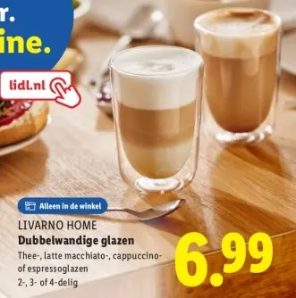 Aanbieding: Dubbelwandige glazen