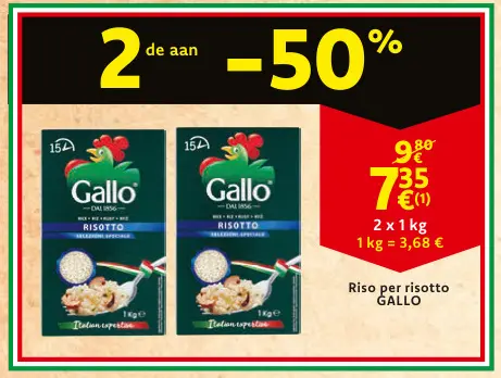 Aanbieding: Riso per risotto