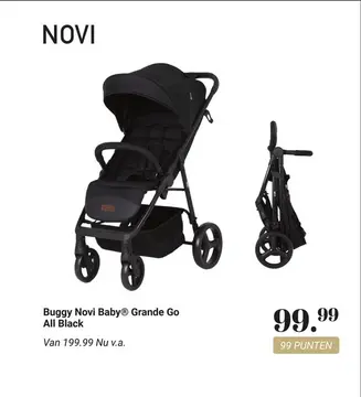 Aanbieding: Buggy Novi Baby® Grande Go All Black