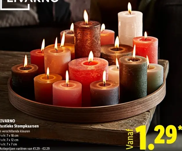 Aanbieding: Rustieke Stompkaarsen