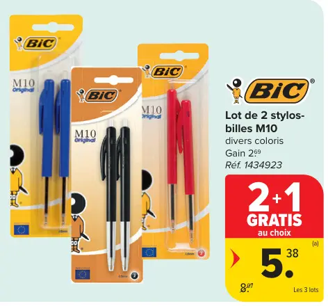 Offre: stylos-billes M10