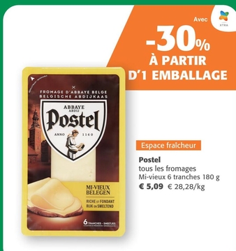 Offre: Postel tous les fromages Mi-vieux