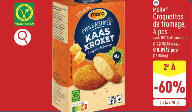 Offre: Croquettes de fromage