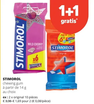 Offre: STIMOROL chewing gum