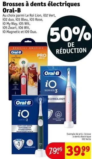 Offre: Brosses à dents électriques Oral-B
