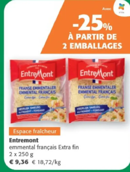 Offre: emmental français Extra fin