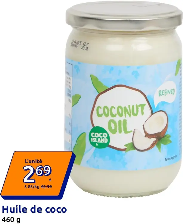 Offre: Coco Island Huile de coco