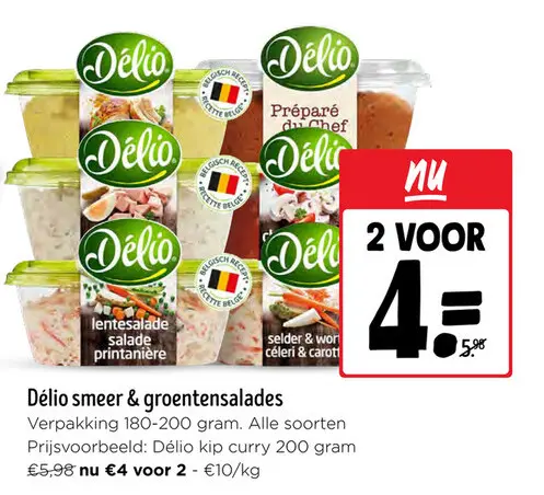 Promotie: smeer & groentensalades