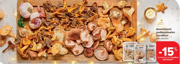 Promotie: Assortiment paddenstoelen