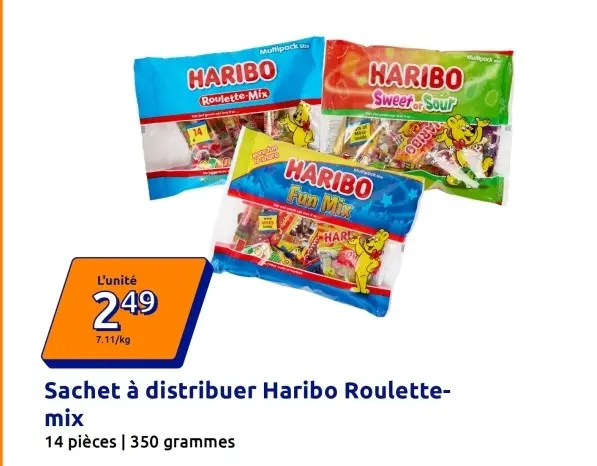 Offre: Sachet à distribuer Haribo Roulette-mix