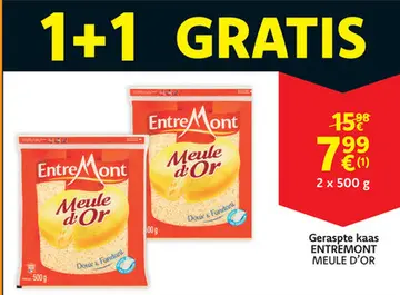 Aanbieding: Geraspte kaas ENTREMONT MEULE D'OR