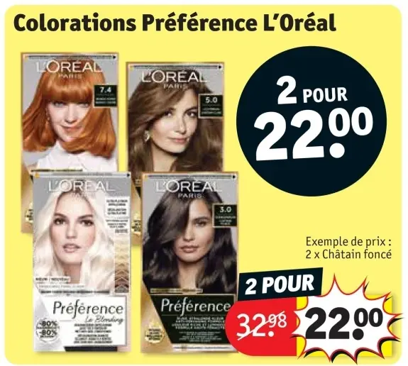 Offre: Colorations Préférence