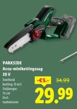 Aanbieding: Accu-minikettingzaag