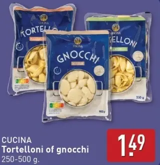 Aanbieding: CUCINA Tortelloni of gnocchi