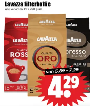 Aanbieding: Lavazza filterkoffie
